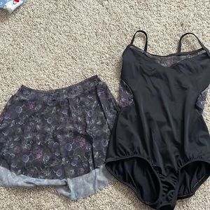 Body Wrappers Leotard and Skirt set Sz 12-15 Girls